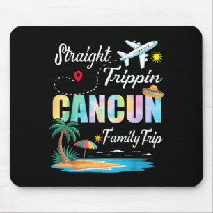 Straight Trippin 2025 Familienreise Cancun Mexiko Mousepad