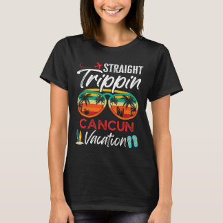 Straight Trippin Cancun Mexiko Paare Familie Vaca T-Shirt