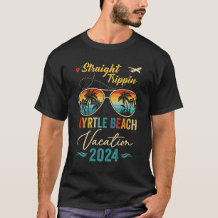 Straight Trippin Myrtle Beach 2024 Family Summer V T-Shirt