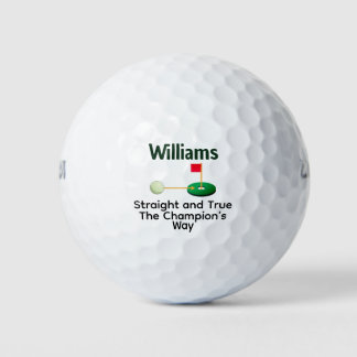 Straight True Champion Way Personalized Gift Golfball