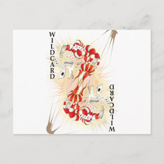 Straight up Wildcard Postkarte