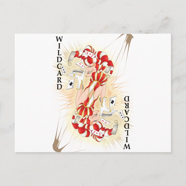 Straight up Wildcard Postkarte (Vorderseite)