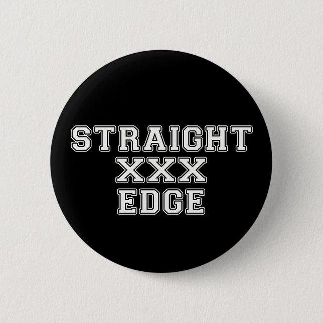 Straightedge Button (Vorderseite)