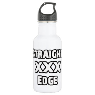 Straightedge Edelstahlflasche