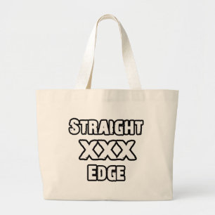 Straightedge Jumbo Stoffbeutel