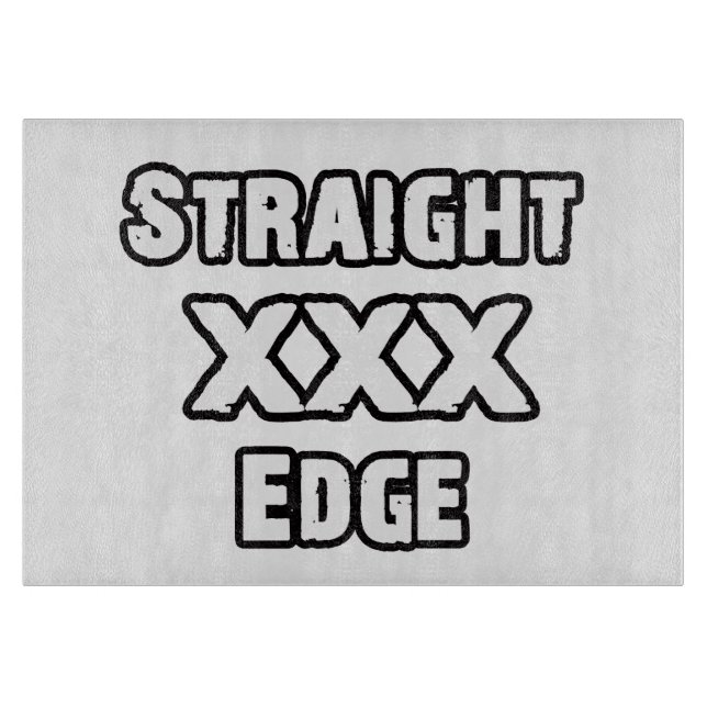 Straightedge Schneidebrett (Vorderseite)