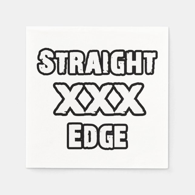 Straightedge Serviette (Vorderseite)