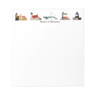 Straits of Mackinac notepad Notizblock