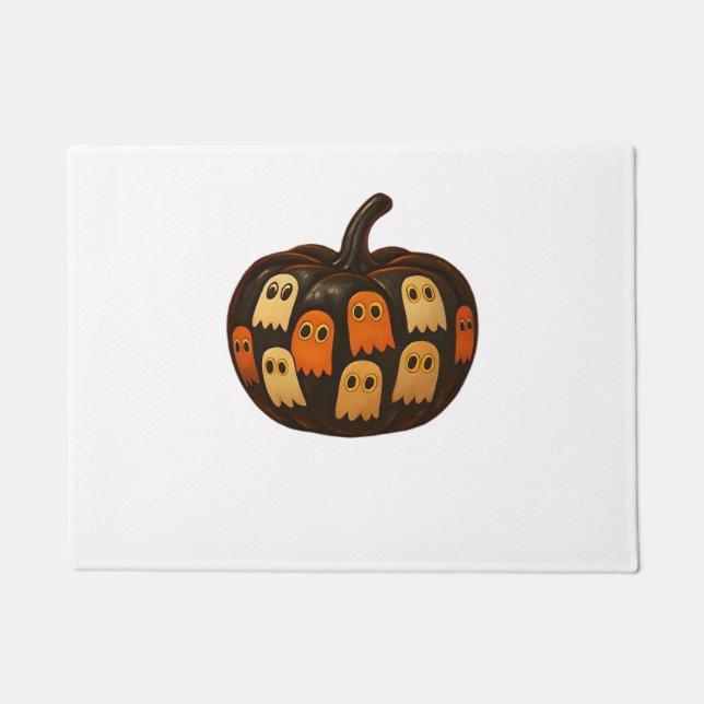 Strampler Pumpkin Ghosts Halloween Geschenk Classi Fußmatte (Vorderseite)