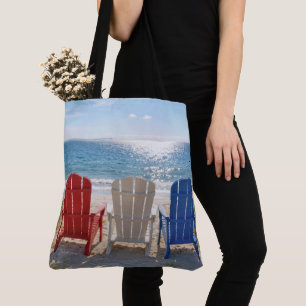 Strand-Adirondackstühle in patriotischen Farben Tasche