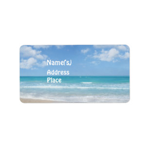 Strand Adressaufkleber
