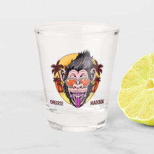 Strand-Affe-Name-Schussglas Schnapsglas