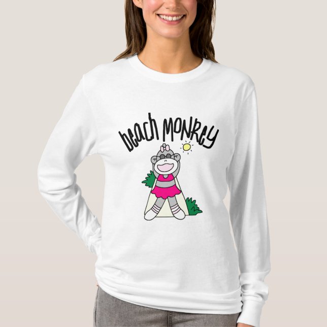 Strand-Affe-T-Shirts und Geschenke T-Shirt (Vorderseite)