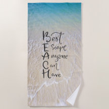 STRAND Akronym-Spaß-Schriftart mit Ozean-Wellen an