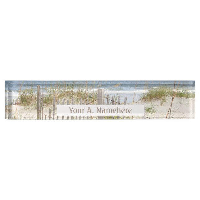 Strand Akrylenschild Namensplakette (Vorderseite)