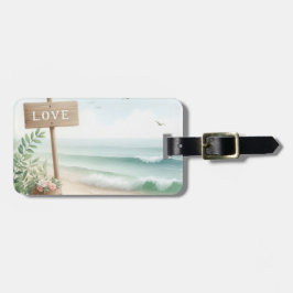 Strand am Liebe Gepäckanhänger