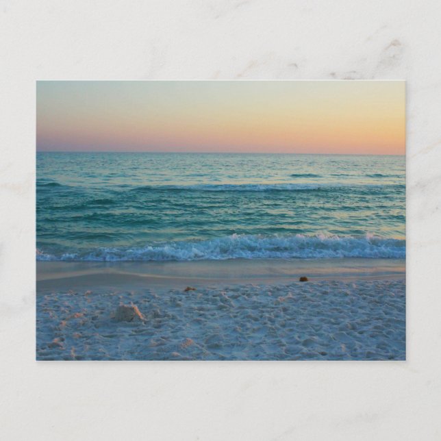 Strand am Meer, Florida Postkarte (Vorderseite)