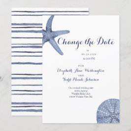 Strand Ändern Sie die Datumsfarbkarte Einladung