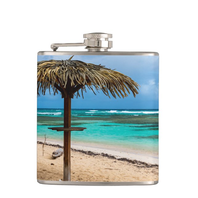 Strand Anse des Rochers Flachmann (Vorderseite)