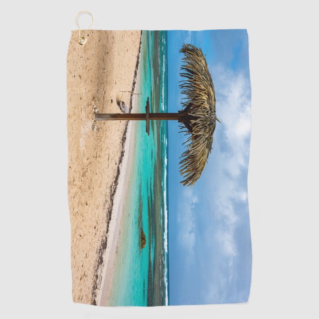Strand Anse des Rochers Golfhandtuch (Vorderseite)