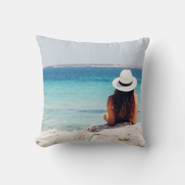 Strand-Ansicht-Foto-Kissen Kissen (Vorderseite)