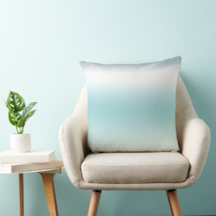 Strand Aqua Blue Ombre Kissen
