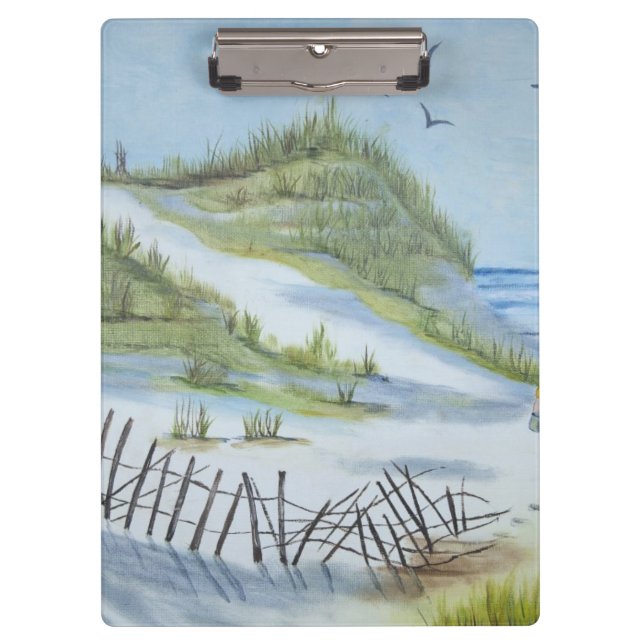 Strand-Aquarell Klemmbrett (Vorderseite)