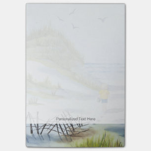 Strand-Aquarell Post-it Klebezettel