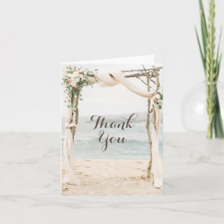 Strand Arbor Hochzeit Danksagungskarte Dankeskarte