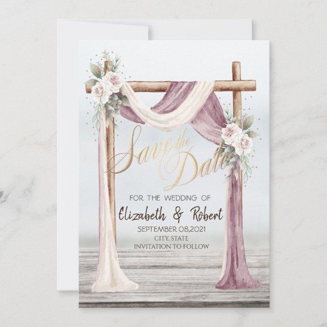Strand Arbor Save The Date (Vorderseite)