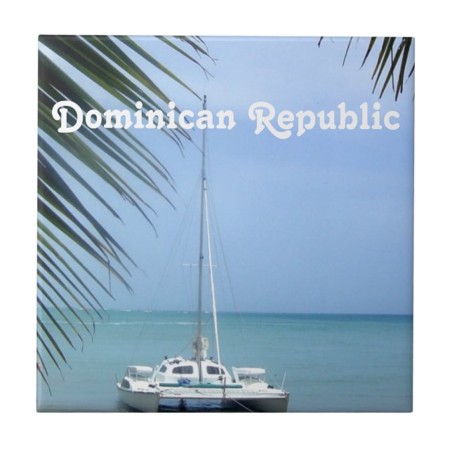 Strand auf den Dominikaner Fliese (Vorderseite)