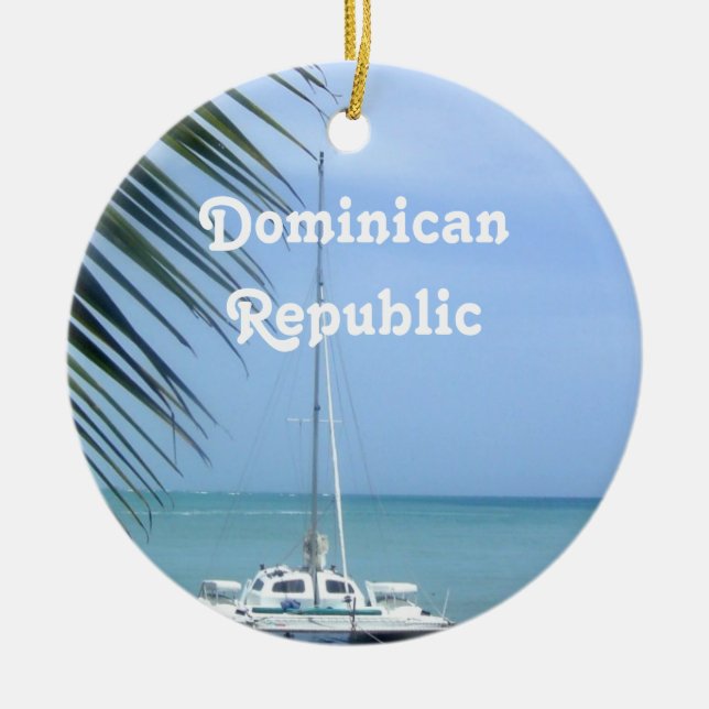 Strand auf den Dominikaner Keramikornament (Vorne)