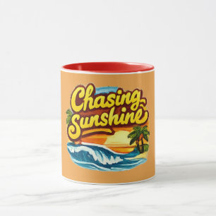 Strand auf der Suche nach Sonnenschein Sommer St Tasse
