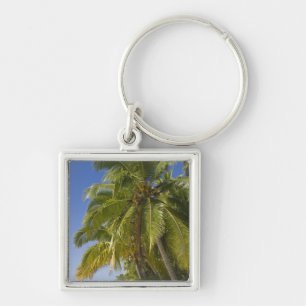 Strand auf One-Foot-Eiland, Aitutaki, Cookinseln Schlüsselanhänger