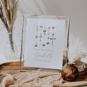 Strand-Baby-Party: Errate wie viele Muscheln Spiel Poster