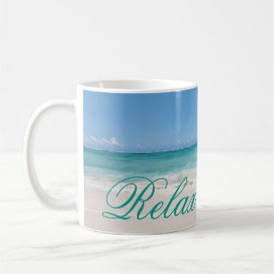 Strand Backgroud Kaffeetasse