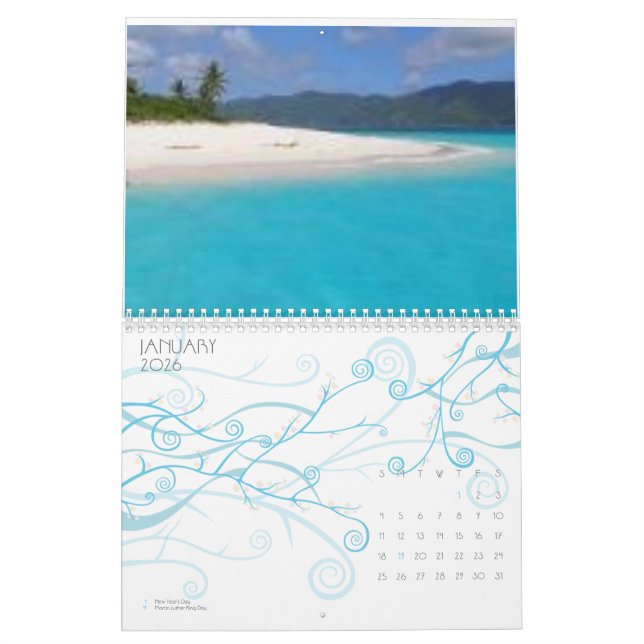 Strand, Bahamas Kalender (Jan 2026)