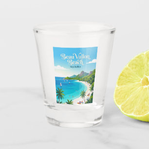 Strand Beau Vallon Seychellen Schnapsglas