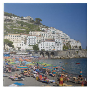 Strand bei Amalfi, Kampanien, Italien Fliese