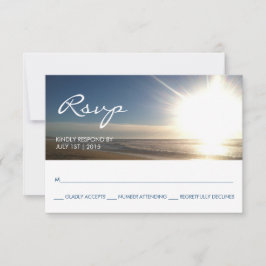 Strand bei Sunset - UAWG Response Card RSVP Karte