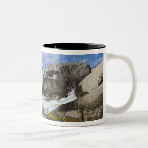 Strand bei Virgin Gorda, Britische Jungferninseln Zweifarbige Tasse