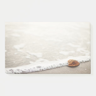 Strand bewegt Seashell wellenartig Post-it Klebezettel