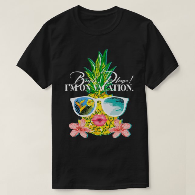 Strand, bitte bin ich im Urlaub, Ananas Pullover (Design vorne)