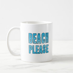 Strand bitte kaffeetasse