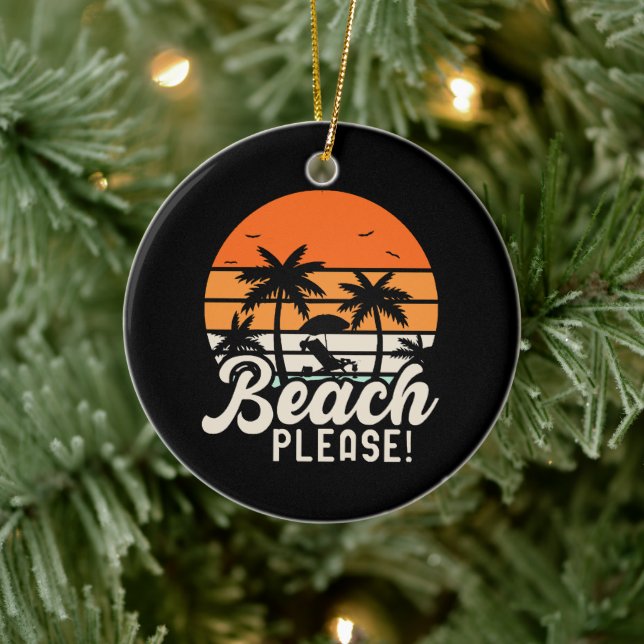 Strand Bitte Keramik Ornament (Baum)