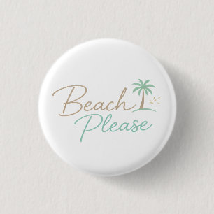 Strand Bitte Pastell-Schrift-Typografie Button