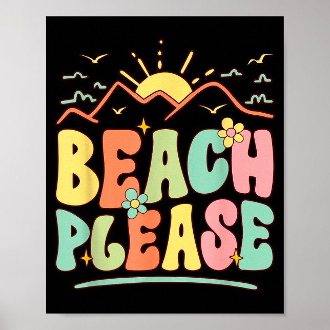 Strand bitte  poster (Vorne)