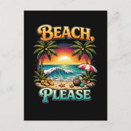 Strand, bitte postkarte
