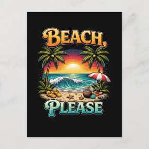 Strand, bitte postkarte