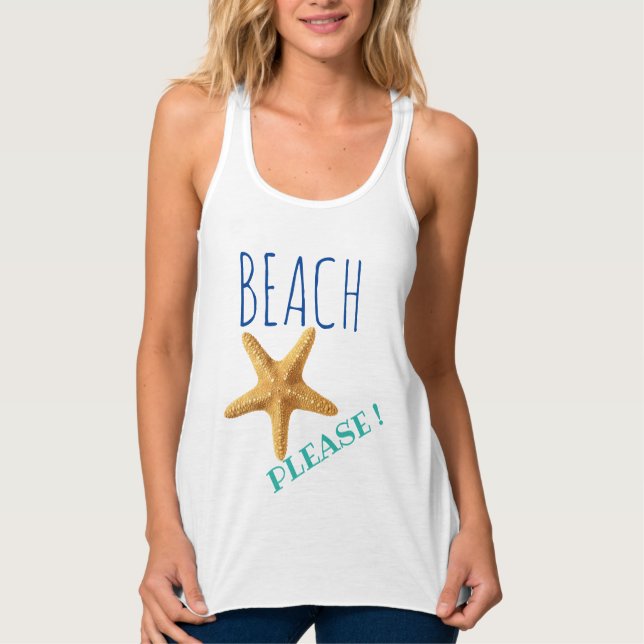 Strand bitte! Starfish Tank Top (Vorderseite)